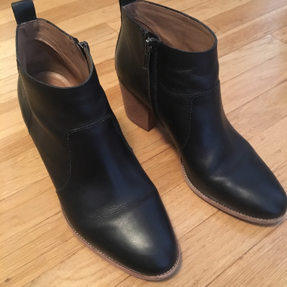 Madewell Black Brenner Boot 9.5